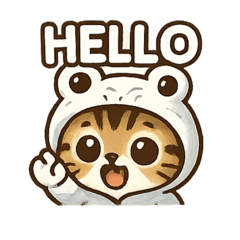 [LINEスタンプ] 縁起のいい白蛇ネコの使いやすいスタンプ