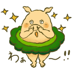 [LINEスタンプ] 【 動く！ 】こぶたのゴヤリーナ