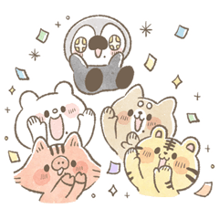 [LINEスタンプ] ほくほく村のななみんず.