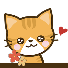 [LINEスタンプ] 日常で使えるスタンプ☆by幸せ黄トラ猫