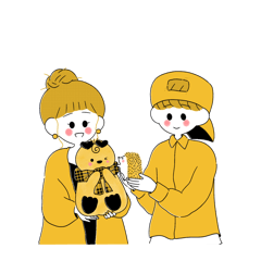 [LINEスタンプ] イエロー人格スタンプパック