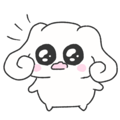 [LINEスタンプ] しろいいぬ みみまる -日常-