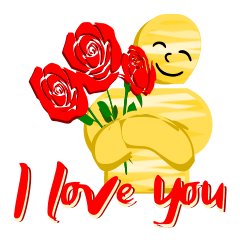 [LINEスタンプ] あなたにバラを送ります
