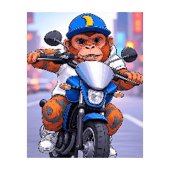 [LINEスタンプ] 刺青モンキー