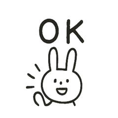 [LINEスタンプ] ゆるかわ棒うさぎスタンプ