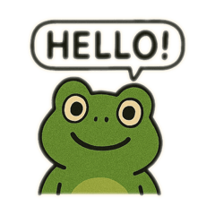 [LINEスタンプ] あいさつカエルV2