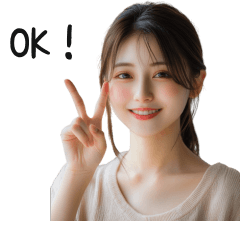 [LINEスタンプ] AI美女の毎日使える！日常会話スタンプ
