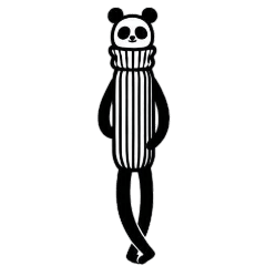 [LINEスタンプ] [アレンジ用]オシャレパンダ