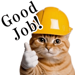 [LINEスタンプ] 動く！猫の現場仕事（タイ版）