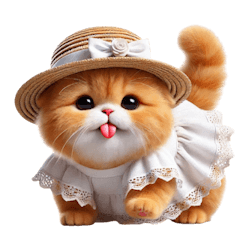 [LINEスタンプ] 旅行服を着た子猫（NT） v.4