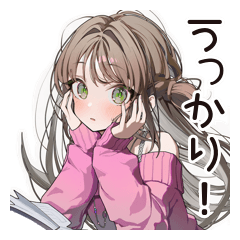 [LINEスタンプ] うっかり女子のドジ★大失敗