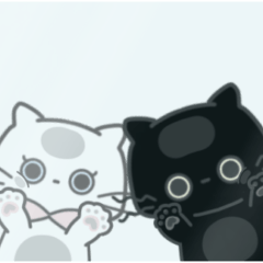 [LINEスタンプ] ネコのピノとモモ