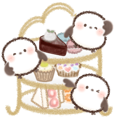 [LINEスタンプ] 背景が動く♡もちっち
