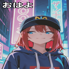 [LINEスタンプ] Street tech girls
