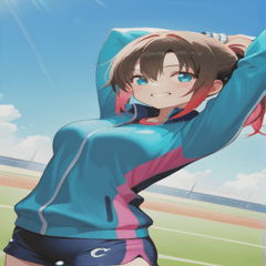 [LINEスタンプ] Athletics Women0