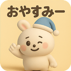 [LINEスタンプ] ふわもこ白うさぎ【やさしい毎日スタンプ】