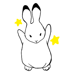 [LINEスタンプ] 小学生から使えるうさぎのスタンプ