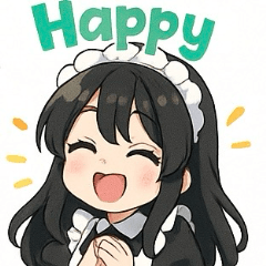 [LINEスタンプ] 癒し系メイドちゃんのLINEスタンプ3
