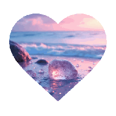 [LINEスタンプ] 海.月.シーグラス.石.貝殻.Sea, moon,stone