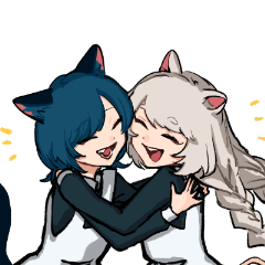 [LINEスタンプ] ねことねずみのメイド