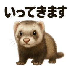 [LINEスタンプ] 優しいフェレットの日常LINEスタンプ