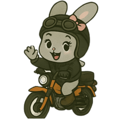 [LINEスタンプ] ラヴィのバイク日和♪癒しと元気をお届け