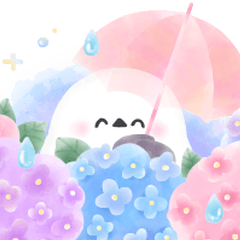 [LINEスタンプ] ふんわり＊シマエナガさん【梅雨の日常】