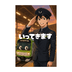 [LINEスタンプ] 車掌さんの日常です！