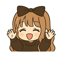 [LINEスタンプ] 黒リボンちゃん。