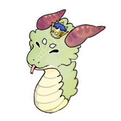 [LINEスタンプ] どこかで見たようなヘビちゃん1