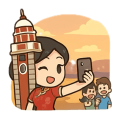 [LINEスタンプ] 香港のすべてが美しいです