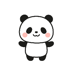 [LINEスタンプ] シンプルパンダの日常
