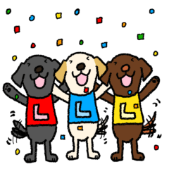 [LINEスタンプ] ラブラドールな犬たち・丁寧語