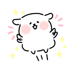 [LINEスタンプ] おもちわんこ
