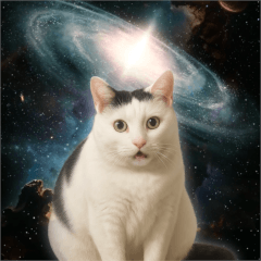 [LINEスタンプ] 飛び出す！宇宙猫