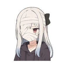 [LINEスタンプ] 白髪ちゃん.