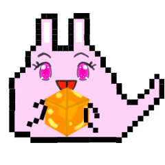 [LINEスタンプ] ドットウサギ幽霊スタンプ