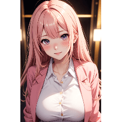 [LINEスタンプ] オフィスの可愛い女の子の写真