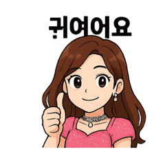[LINEスタンプ] K-POPアイドル・ピンクドール スタンプ