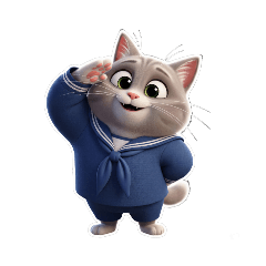 [LINEスタンプ] 【敬礼猫④】