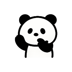 [LINEスタンプ] シュールで毎日使える文字なしパンダ