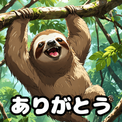 [LINEスタンプ] ドタバタアニメナマケモノ劇場