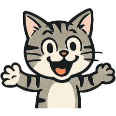 [LINEスタンプ] [アレンジ用]アメコミ風ネコ2