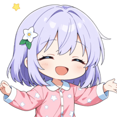 [LINEスタンプ] ナイトドリームな女の子スタンプ