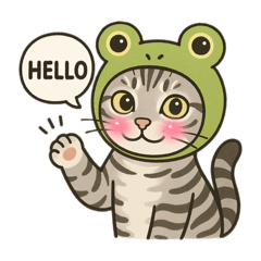 [LINEスタンプ] RURUの推しにゃんこ♡アメショのネコぴょん