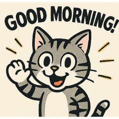 [LINEスタンプ] [アレンジ用]アメコミ風ネコ1