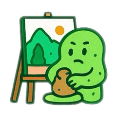 [LINEスタンプ] 【芸術に精通した】アメーバ