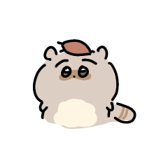 [LINEスタンプ] はちのじまゆげのたぬき2