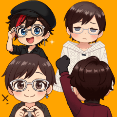 [LINEスタンプ] いつでもシンプル！笑顔のシンプル！