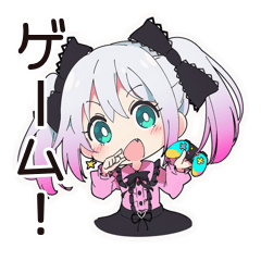 [LINEスタンプ] 地雷ちゃんの夜更かしゲーム☆